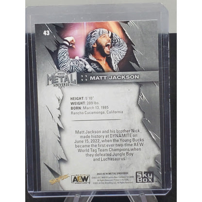 2022 SkyBox Metal Universe AEW #43 Matt Jackson