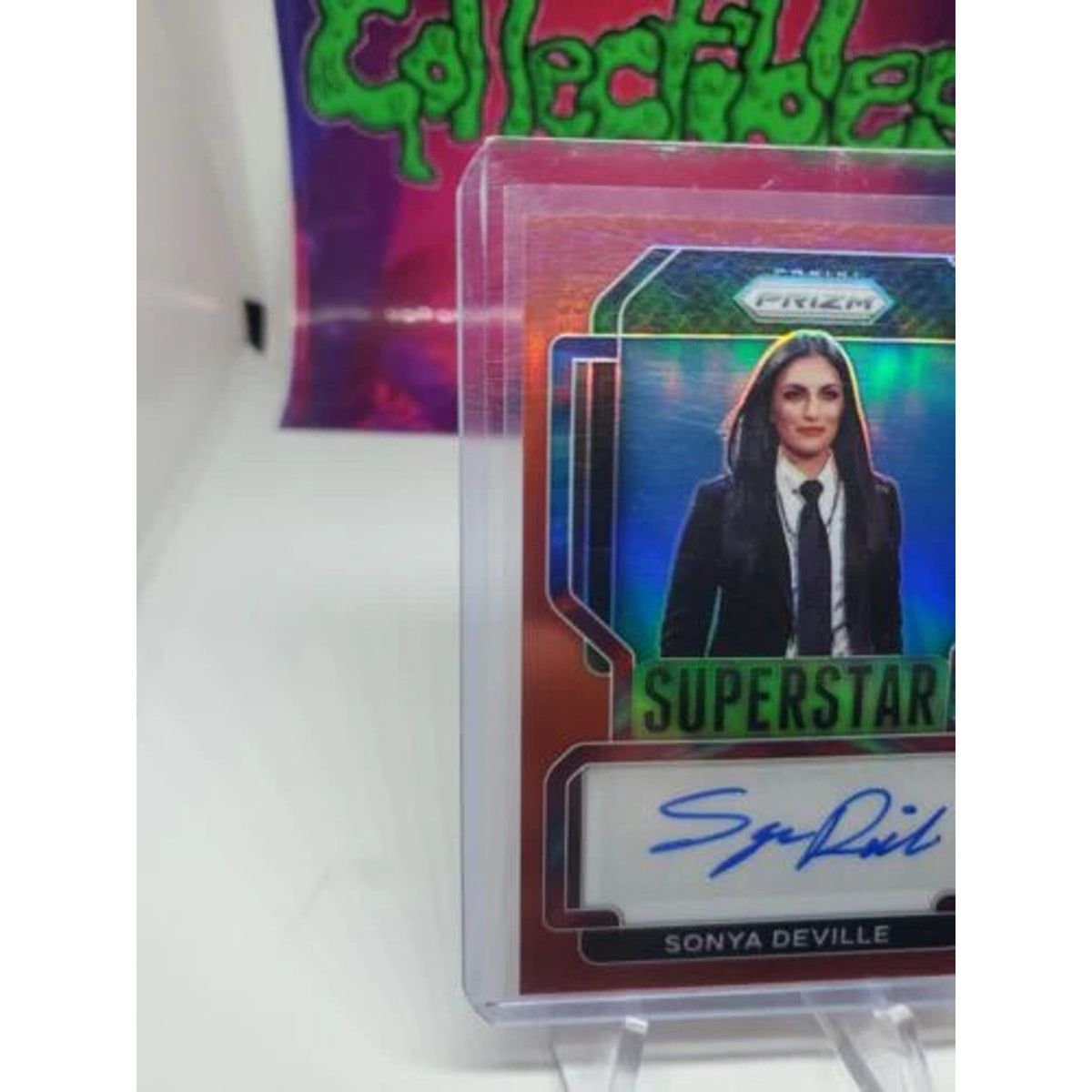 2022 Prizm WWE Sonya Deville Red Prizm Superstar Autograph Auto #02/99