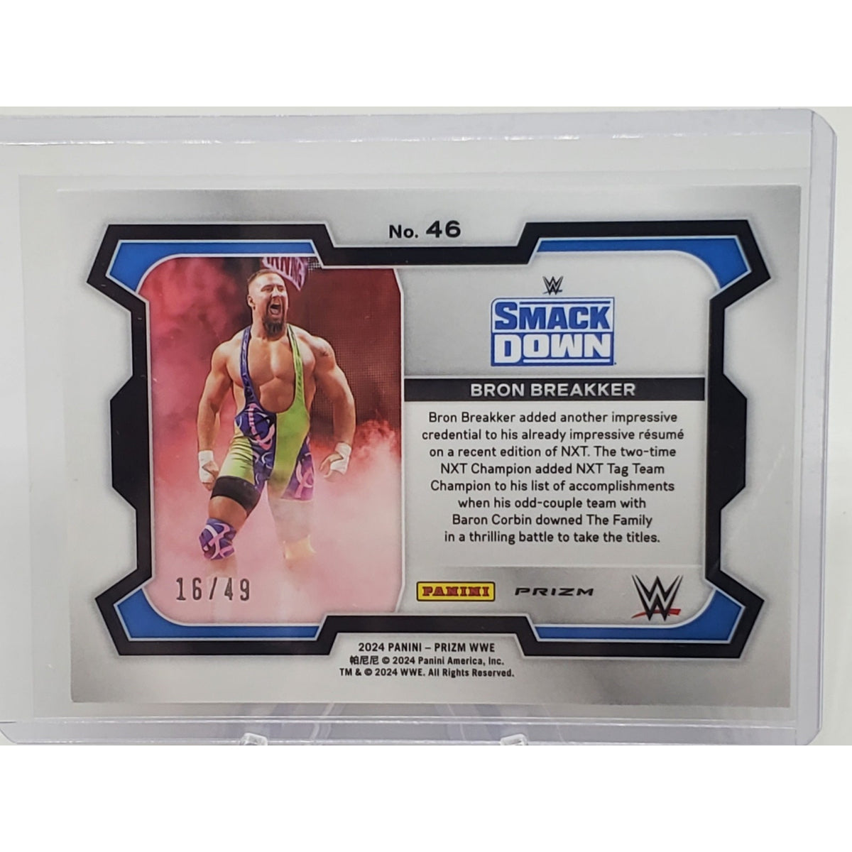Bron Breakker 2024 WWE Prizm Undercard 16/49 Green Disco #46