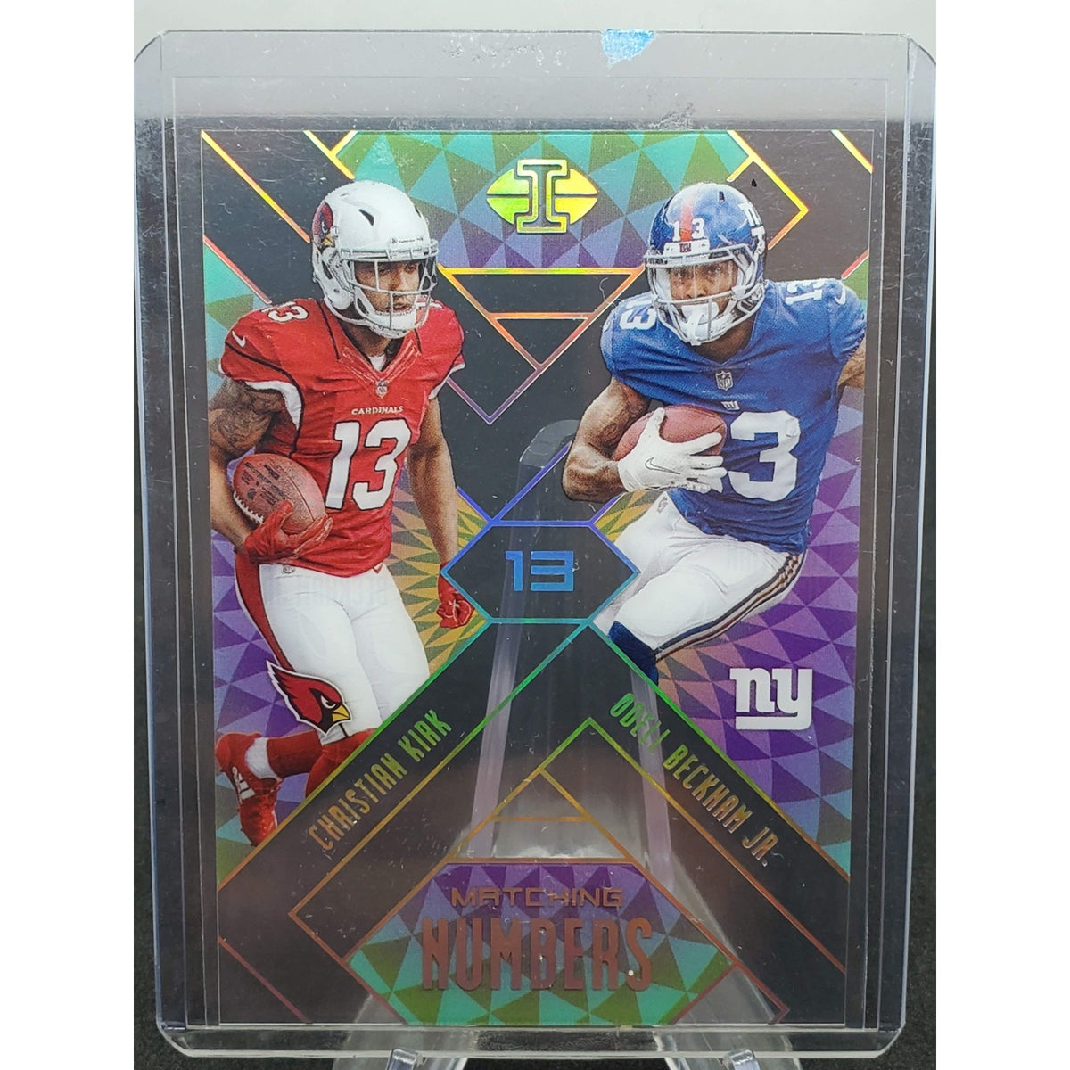 2018 Panini Illusions - Matching Numbers Odell Beckham Jr., Christian Kirk #5...