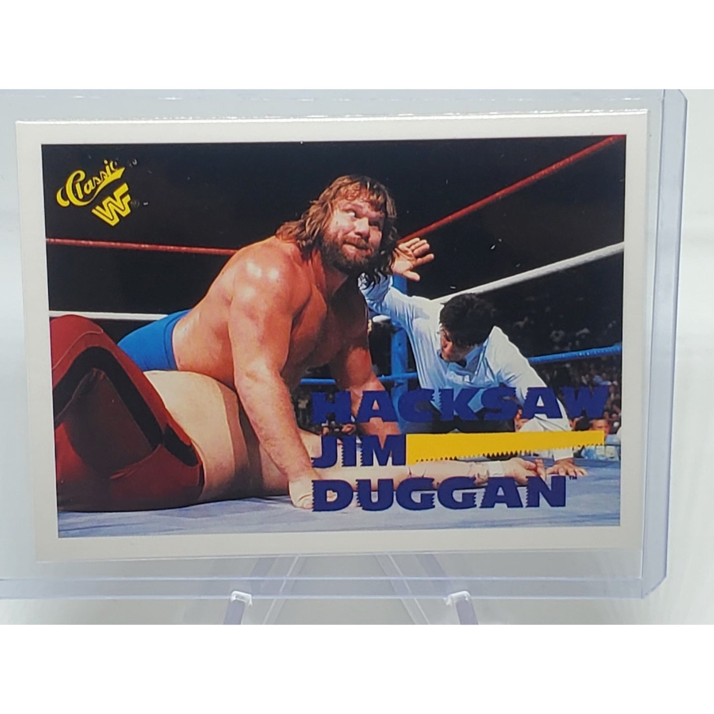 Hacksaw Jim Duggan 1990 WWF Wrestling Classic Card #65