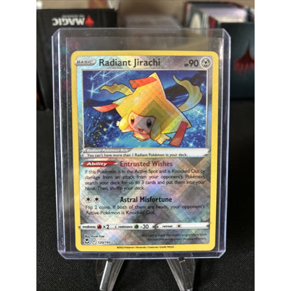 RADIANT JIRACHI 120/195 SILVER TEMPEST POKEMON (HOLO) / Pack Fresh New