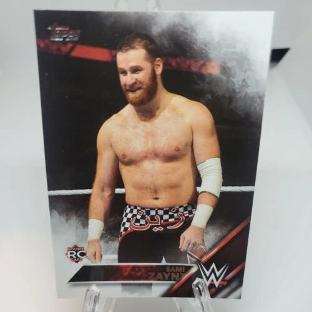 Topps WWE SAMI ZAYN RC Rookie Card 2016 #140 WWF Raw Smackdown Wrestlemania
