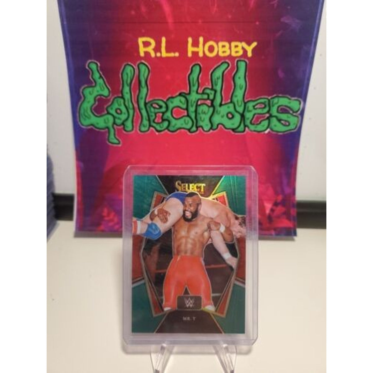 2022 Panini Select WWE Premiere Level Green Prizm #196 Mr. T Numbered # (02/05)