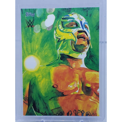 2021 Topps WWE Undisputed Rob Schamberger Illustrations #RS6 Rey Mysterio