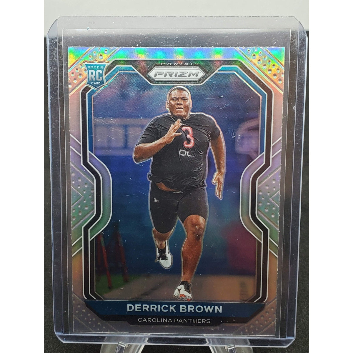 2020 Panini Prizm - Rookie Derrick Brown #365 Silver Prizm (RC)