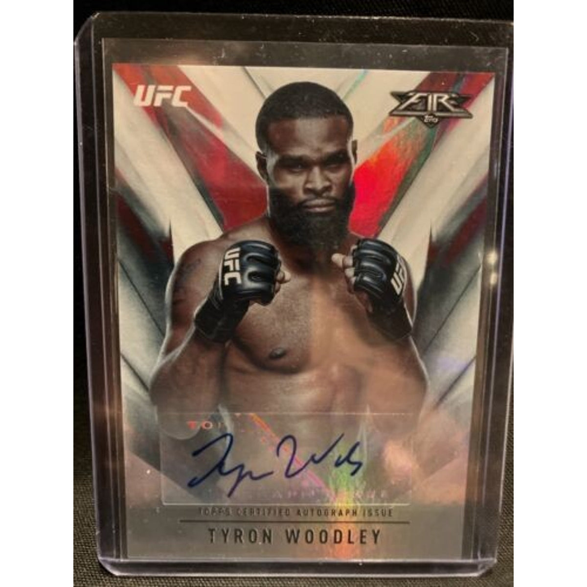 2017 UFC Topps Fire Auto /199 Tyron Woodley Mint Condition SSP - Pack Fresh #177