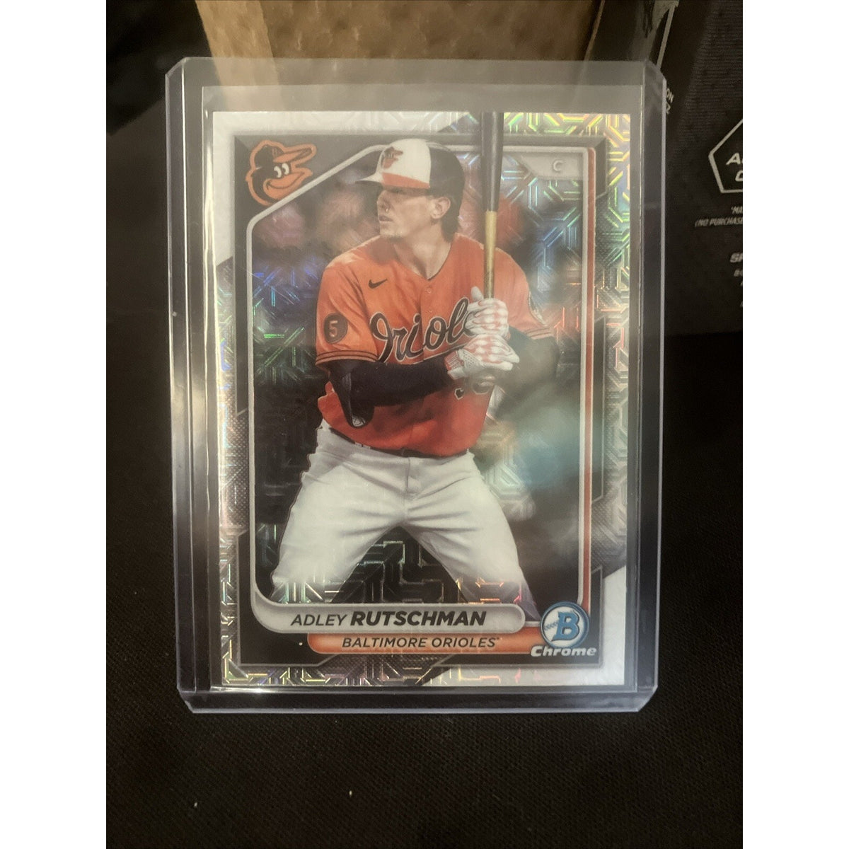 2024 Bowman - Chrome Mojo Refractor #77 Adley Rutschman Pack Fresh New Mint