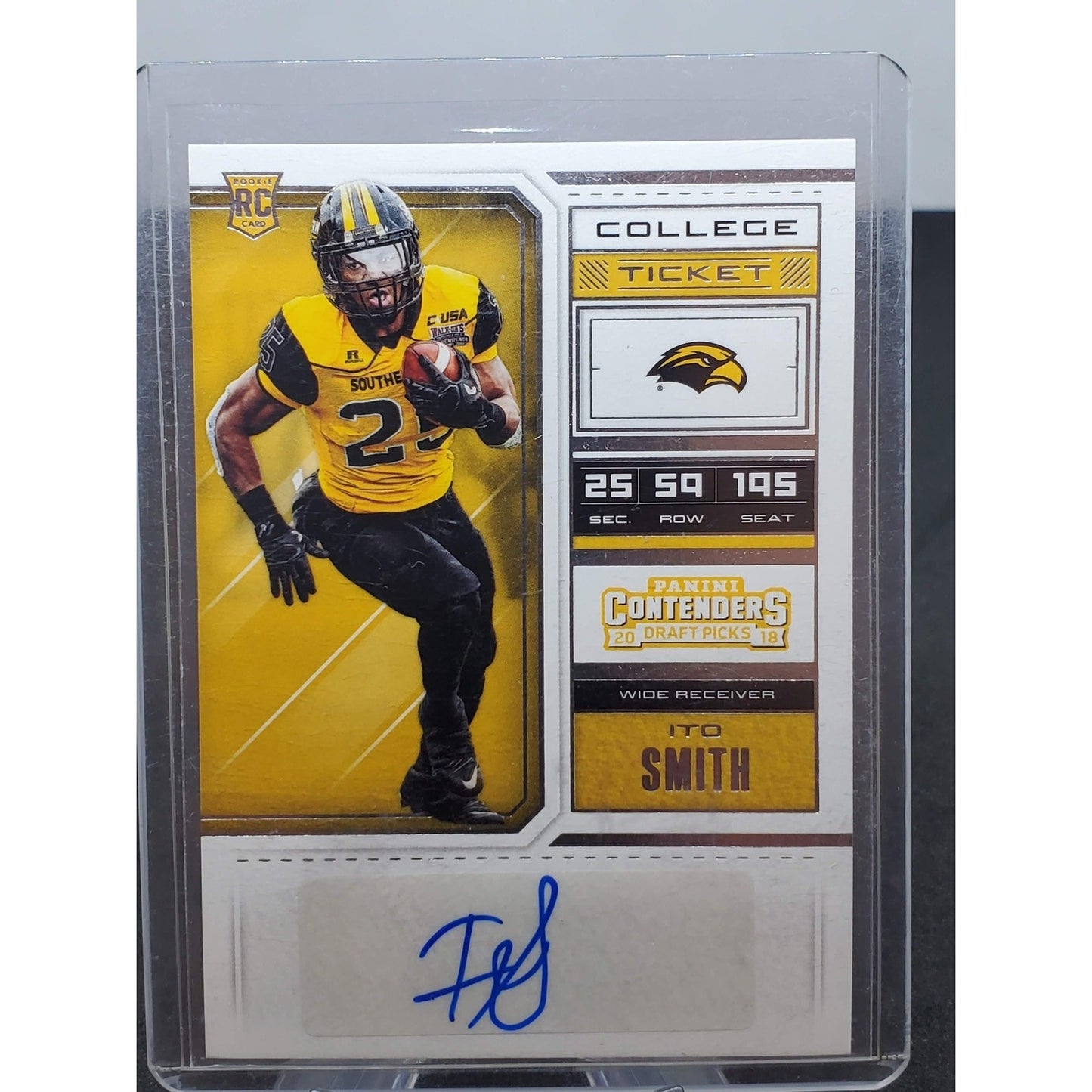 2018 Panini Contenders Draft Picks - College Ticket Ito Smith #291 Draft Ticket