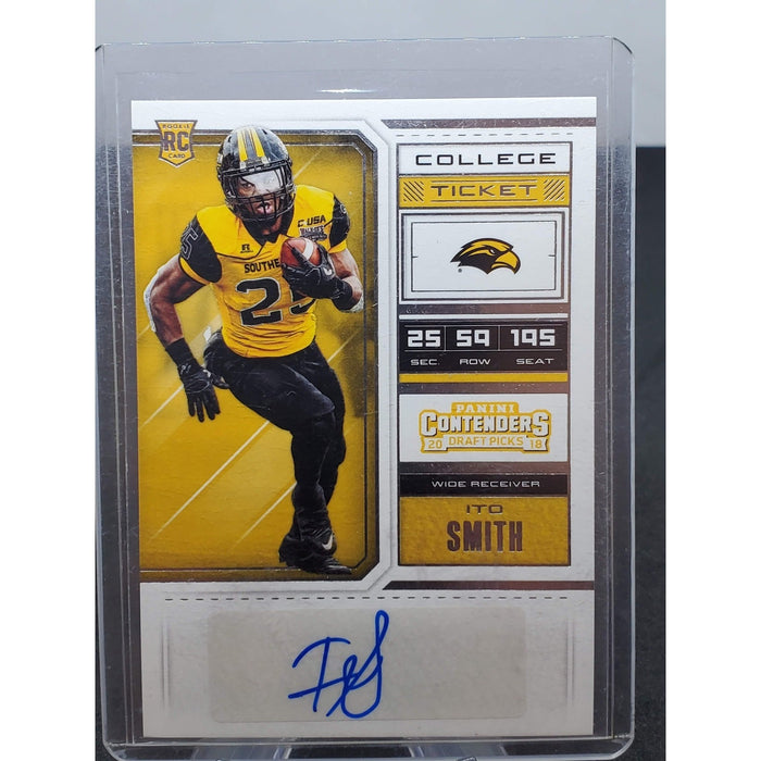2018 Panini Contenders Draft Picks - College Ticket Ito Smith #291 Draft Ticket