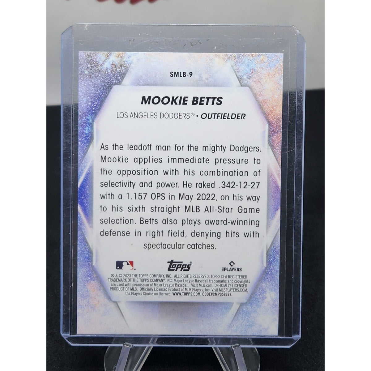 2023 Topps Stars of the MLB #SMLB-9 Mookie Betts Los Angeles Dodgers