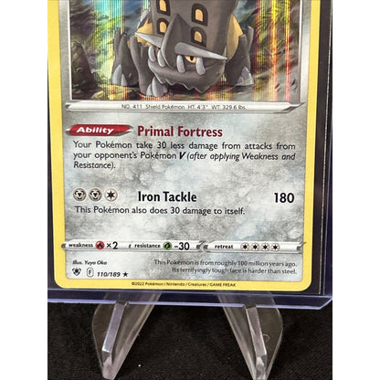 Pokemon Astral Radiance - Bastiodon 110/189 Holo Rare - Pack Fresh New - Sleeved