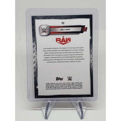 2025 Topps Chrome WWE Uncle Howdy #92 Prism Refractor
