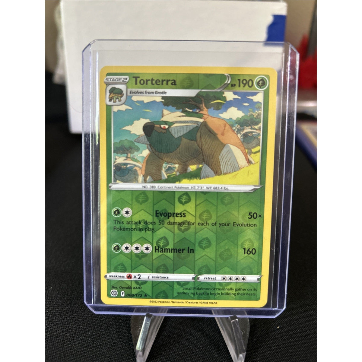 Torterra [Reverse Holo] 8/172 Pokémon TCG Brilliant Stars