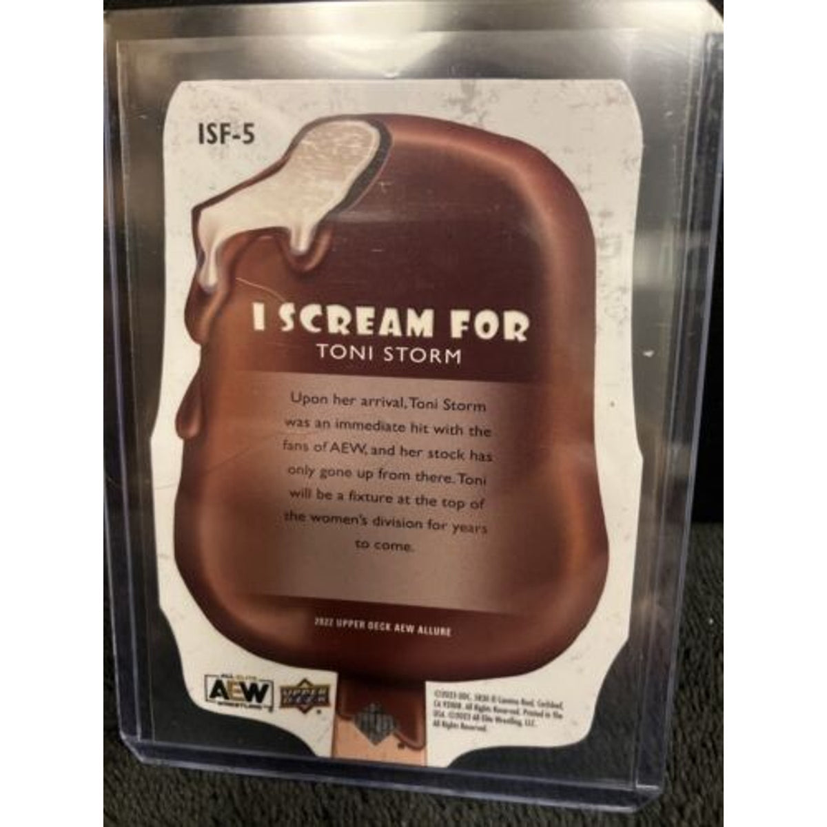 Allure AEW 2022 Upper Deck I Scream For TONI STORM #ISF-5 Pack Fresh New Mint