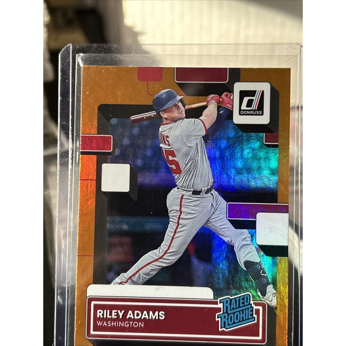 2022 Donruss Riley Adams Rated Rookie Orange Holo Parallel - Pack Fresh New