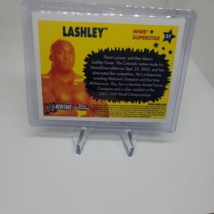 Topps Heritage Chrome 2006 WWE Bobby Lashley Rookie Card RC #37