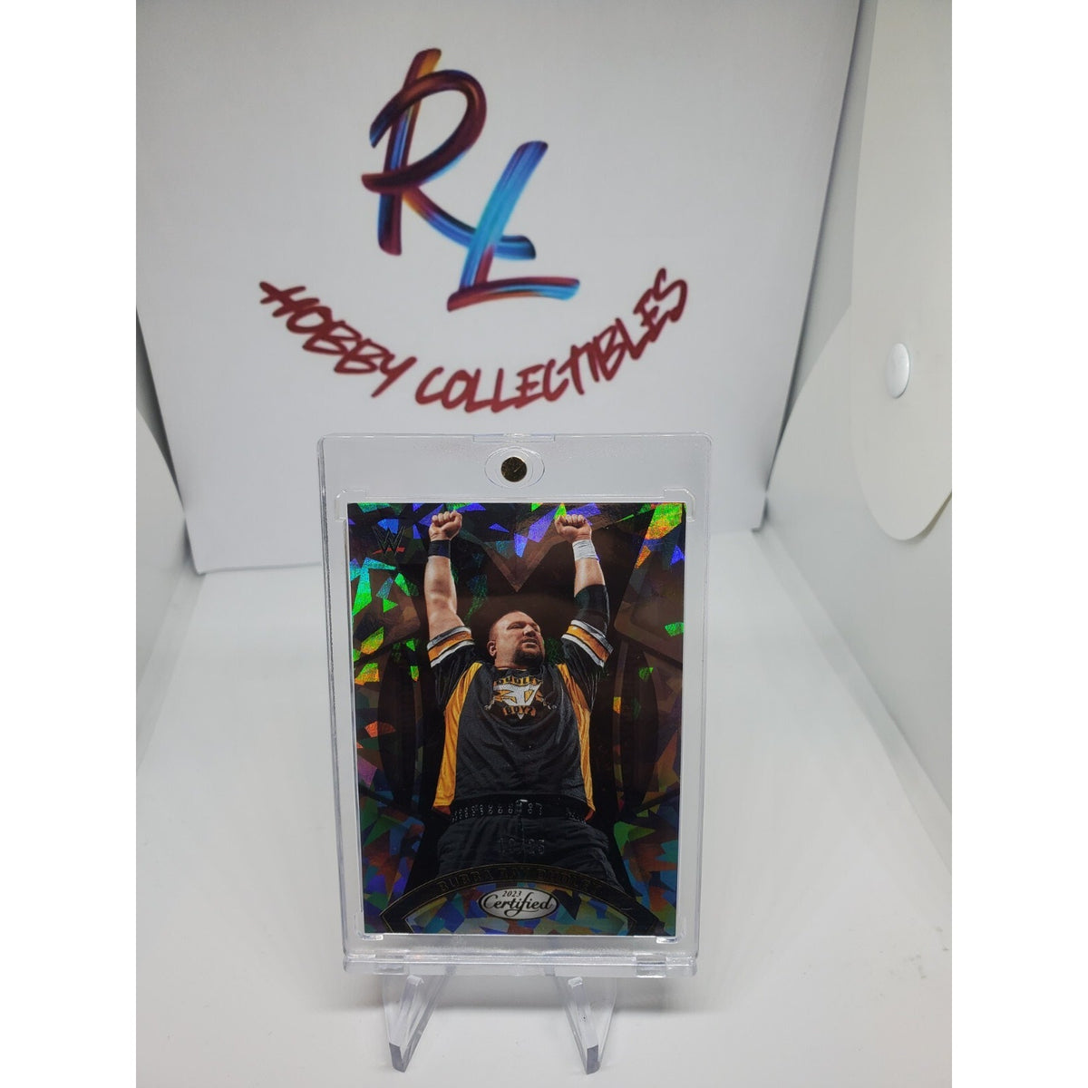 2023 Panini Chronicles Certified WWE BUBBA RAY DUDLEY Cracked Ice HOLO! #13/25!!