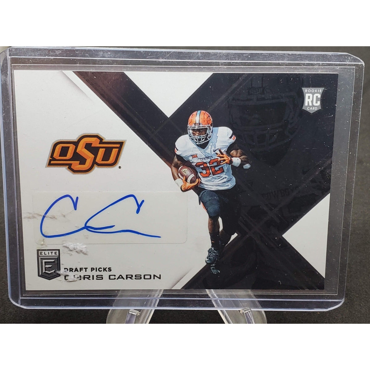 2017 Panini Elite Draft Picks - Draft Picks Chris Carson #289 Autographs (AU,...