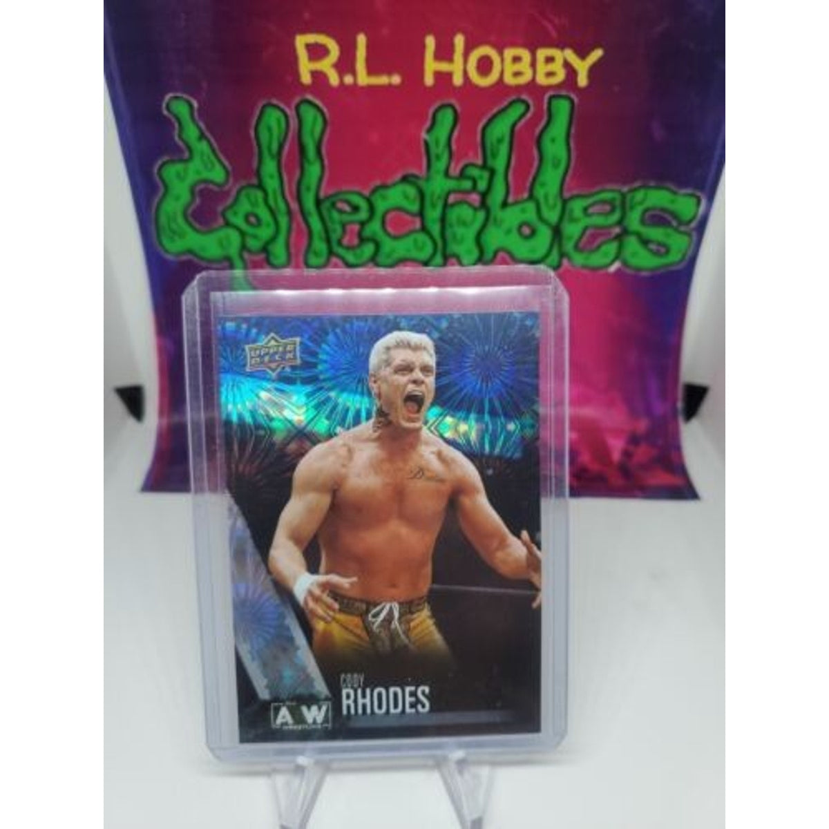 2021 Upper Deck AEW All Elite Wrestling Silver Pyro Parallel #1 Cody Rhodes
