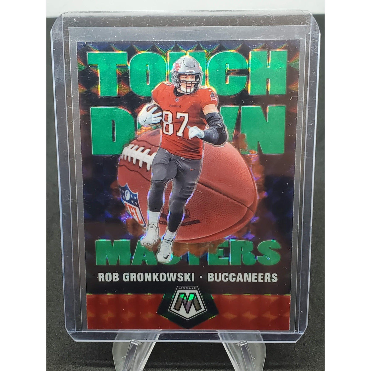 2020 Panini Mosaic - Touchdown Masters Rob Gronkowski #TM9 Green Mosaic Prizm