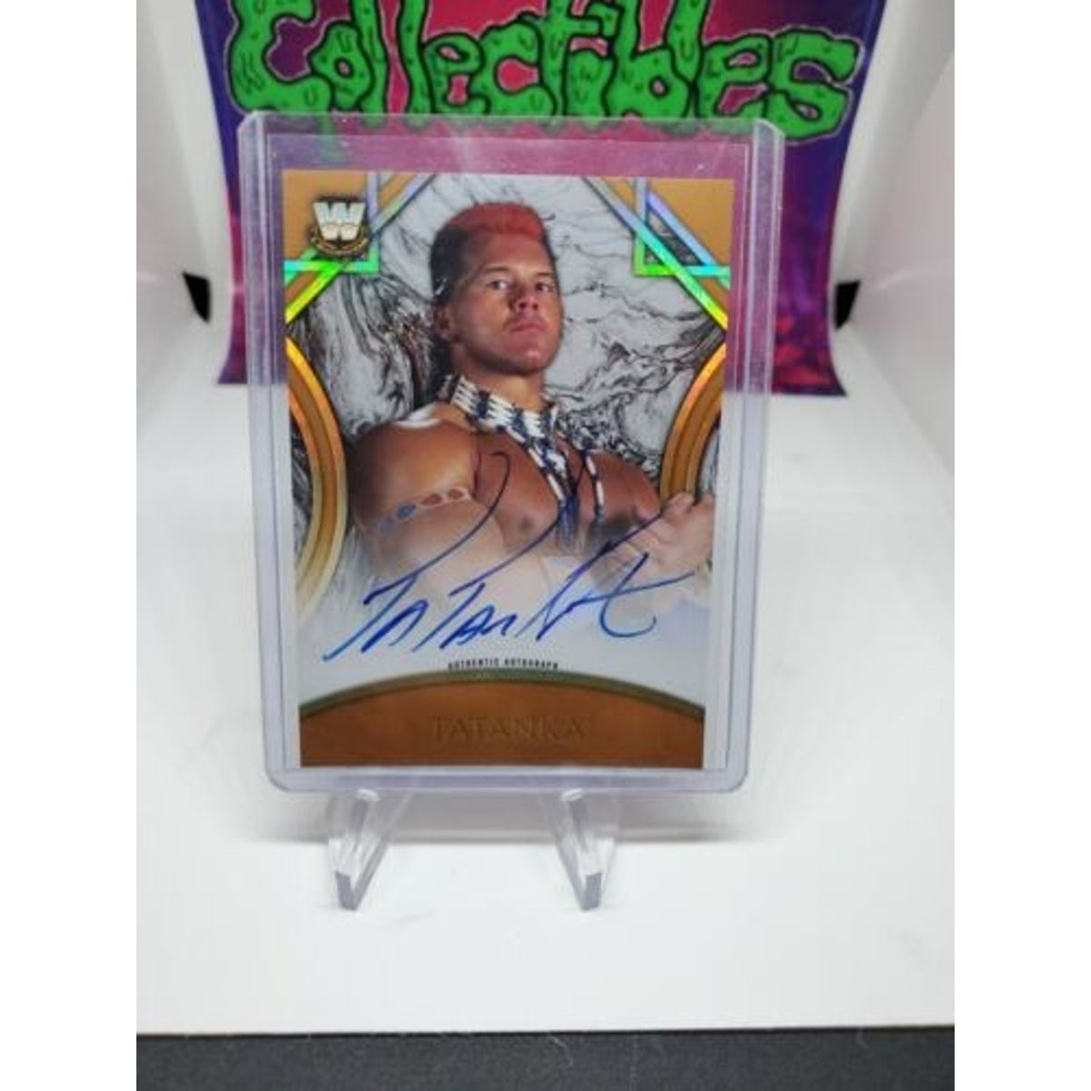 2018 Topps WWE Legends Tatanka Auto #40/99 WWE Autograph Hard Signed Tatonka