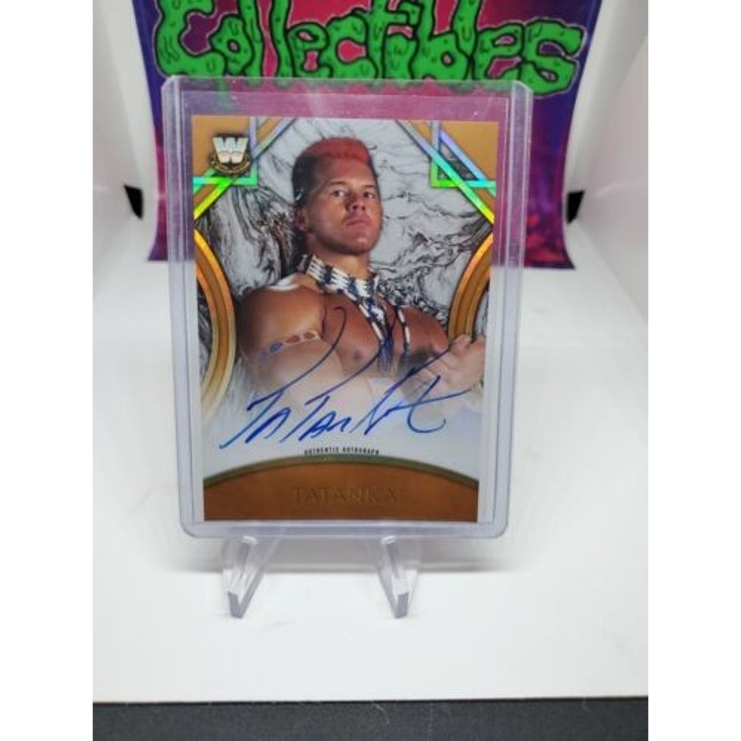 2018 Topps WWE Legends Tatanka Auto #40/99 WWE Autograph Hard Signed Tatonka