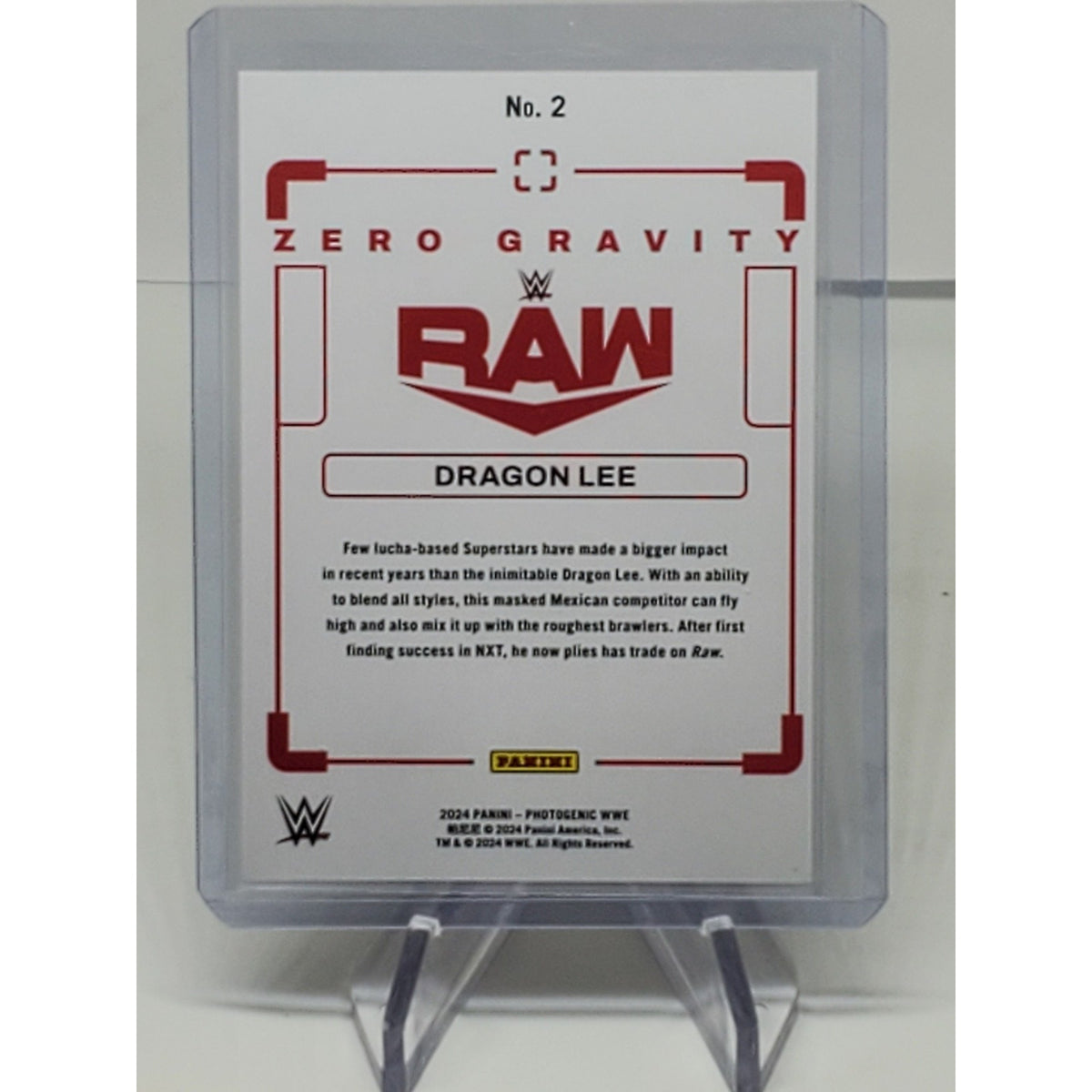 2024 Panini Photogenic WWE - Zero Gravity Dragon Lee #2 Diamond out of /75