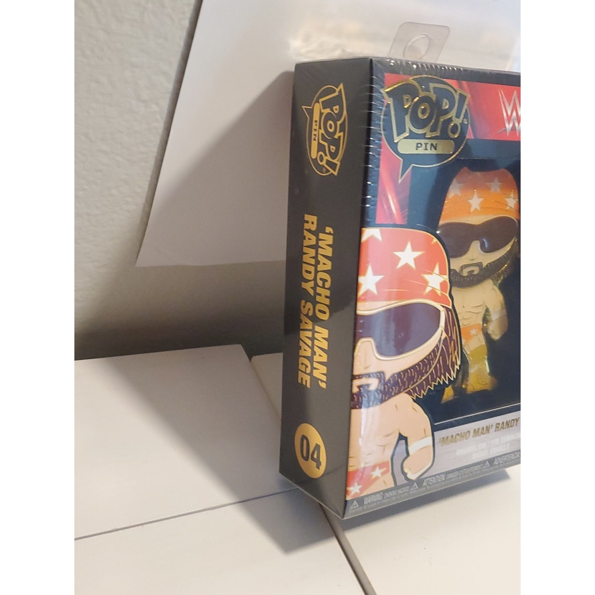 Funko POP! Pin #04 WWE 3 Inch Pin - Randy Macho Man Savage (Plastic Sealed)