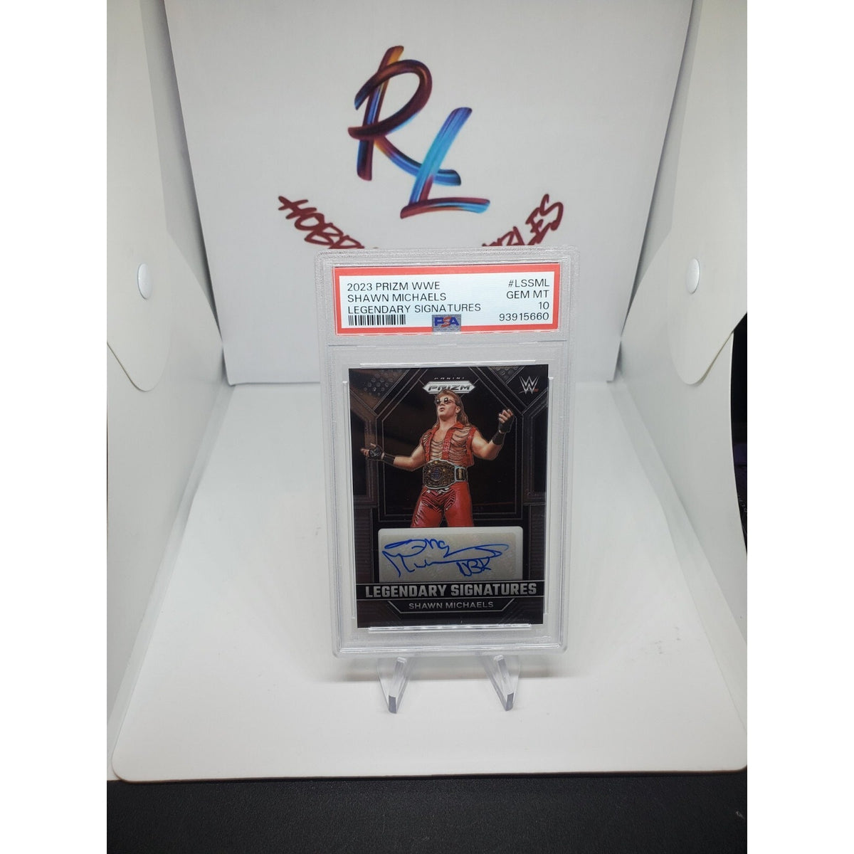 SHAWN MICHAELS 2023 PANINI PRIZM WWE LEGENDARY AUTOGRAPH SP AUTO PSA 10 GEM MINT