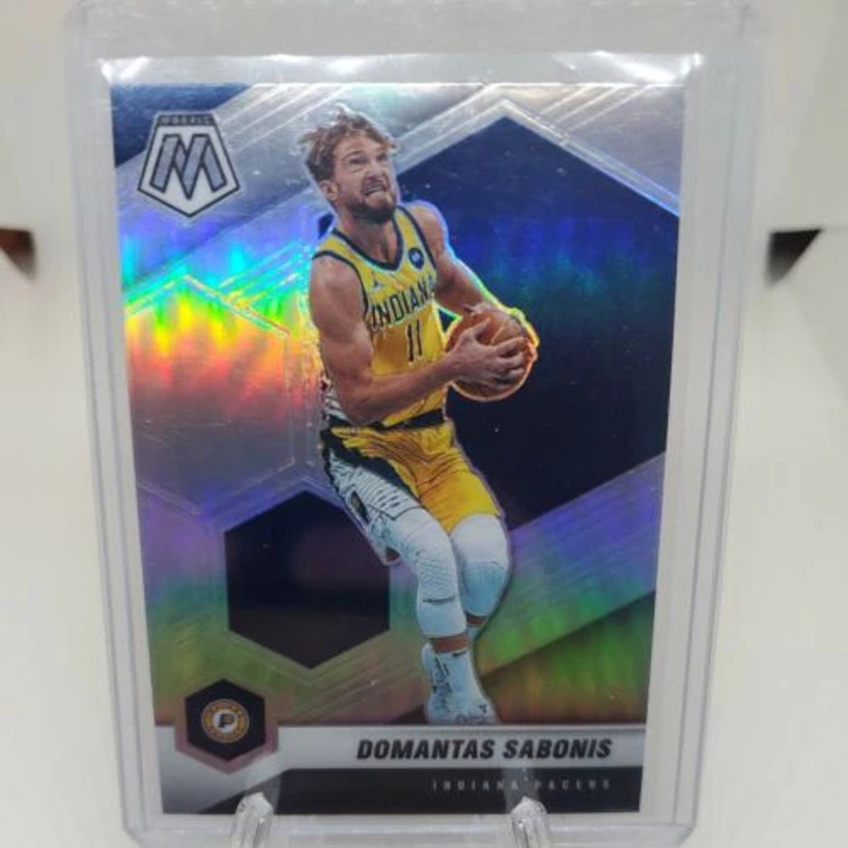 Silver Mosaic Prizm 2020-21 Panini Mosaic Domantas Sabonis #15 Pacers/Kings