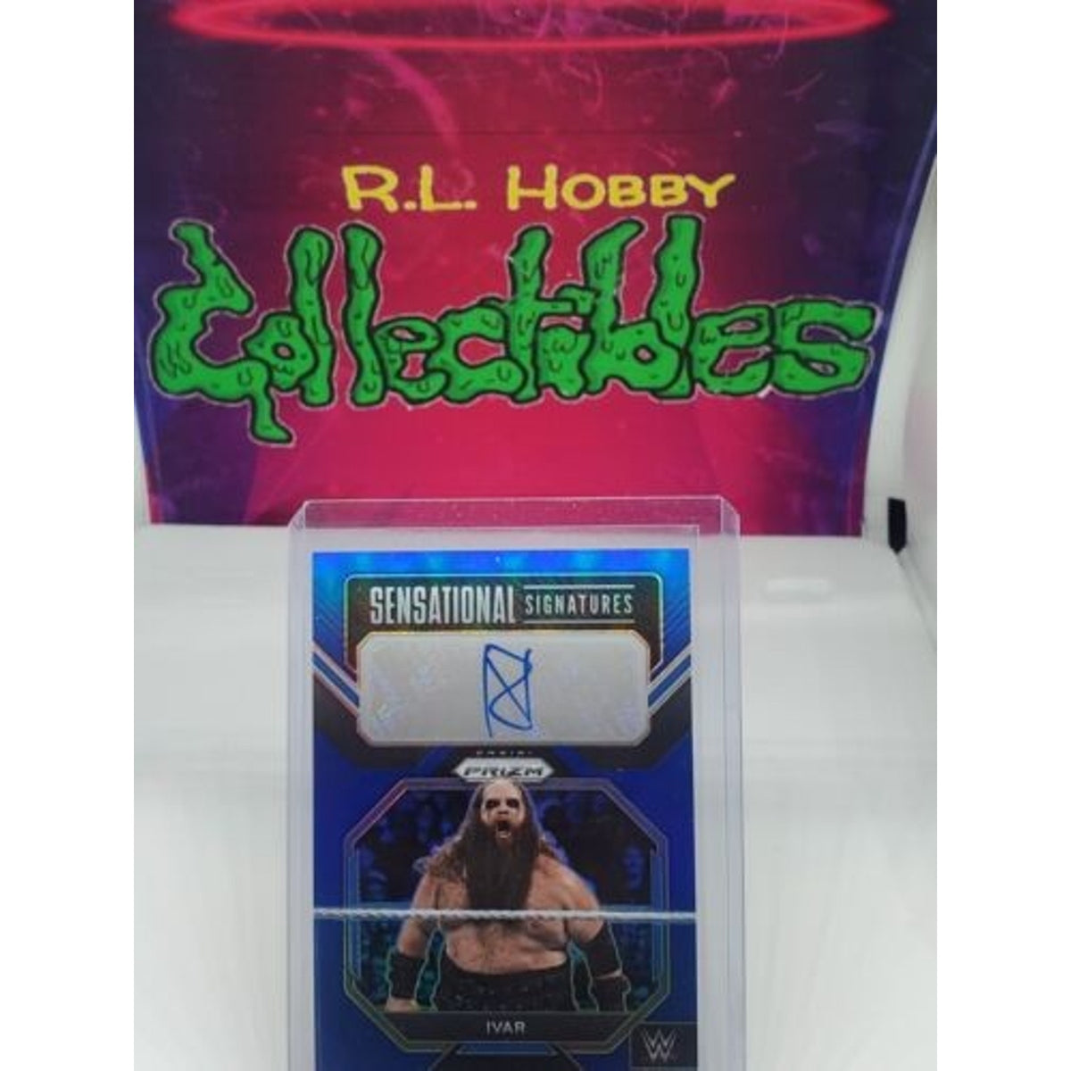 2023 Panini WWE Prizm IVAR Sensational Signatures Blue Auto /49