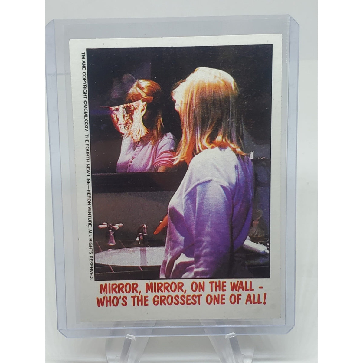 1988 Topps Fright Flicks #31 Who's the Grossest One of All! Nightmare Elm