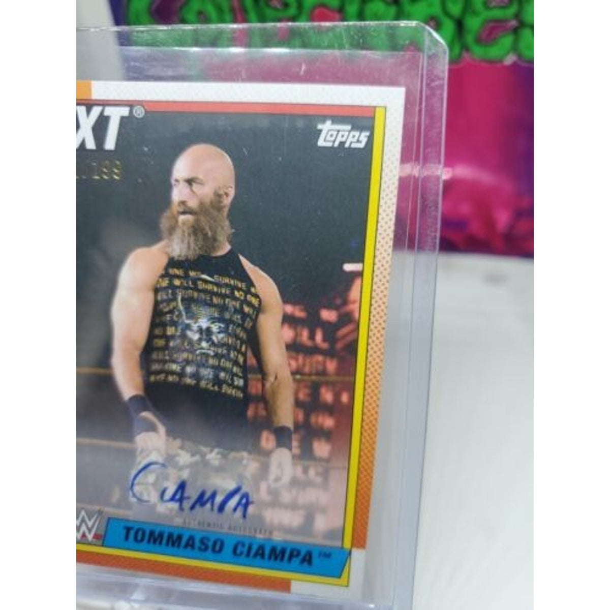 TOMMASO CIAMPA 2021 Topps WWE Heritage AUTO #/199 NXT
