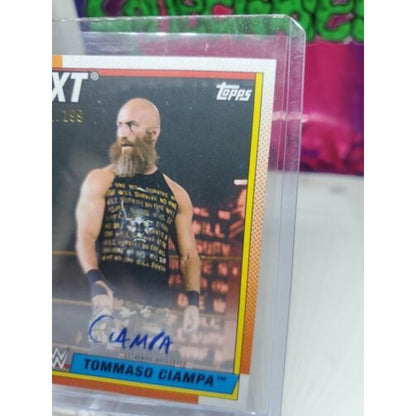 TOMMASO CIAMPA 2021 Topps WWE Heritage AUTO #/199 NXT
