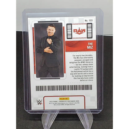 2023 Panini Chronicles WWE - Contenders Season Ticket Red #103 The Miz /49