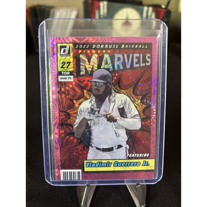 Vladimir Guerrero Jr 2022 Donruss #M-7 “MARVELS” PINK FIREWORKS - Pack Fresh New