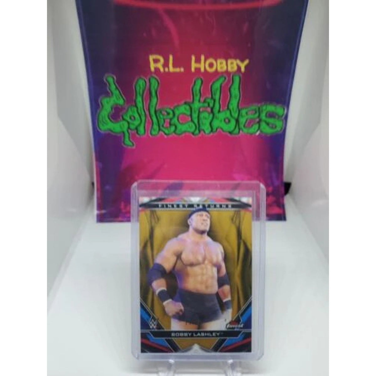 Bobby Lashley 2020 Topps Finest WWE Decade's Returns Gold Refractor #/50 #R