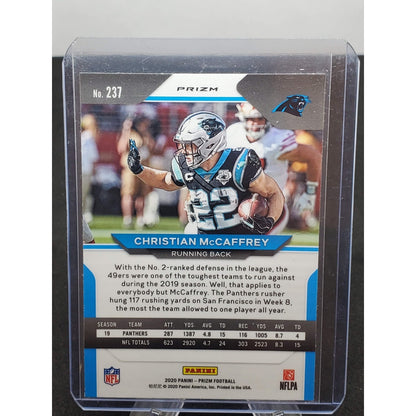 2020 Panini Prizm - Christian McCaffrey #237 Orange Disco Prizm