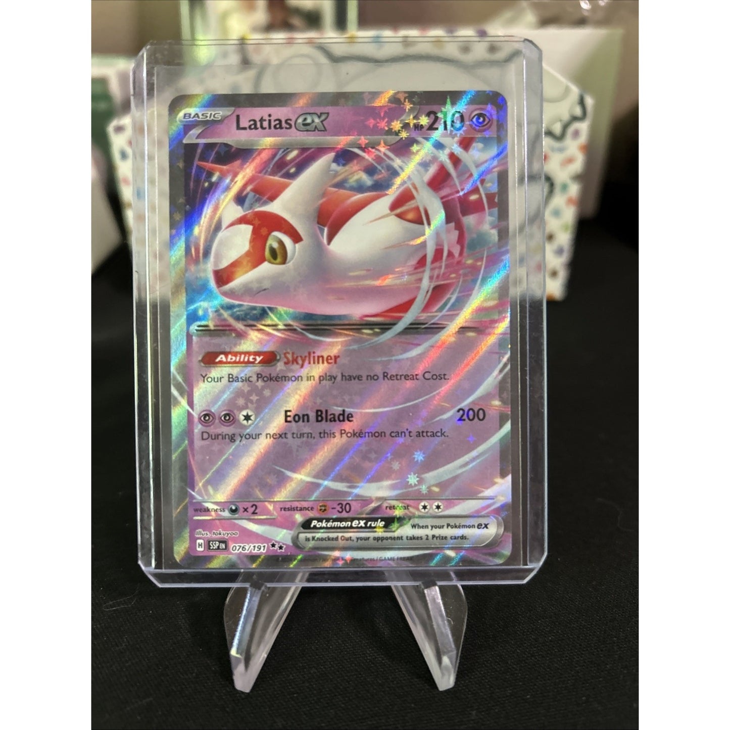 Latias ex 076/191 Sv08: Surging Sparks Holo - Top Loaded - Pack Fresh New