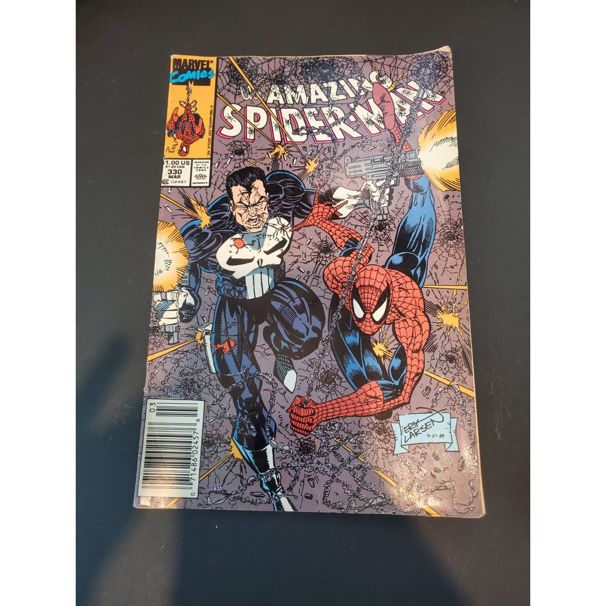 Amazing Spider-Man #330 - High grade - Punisher Cover Art Erik Larsen Combine