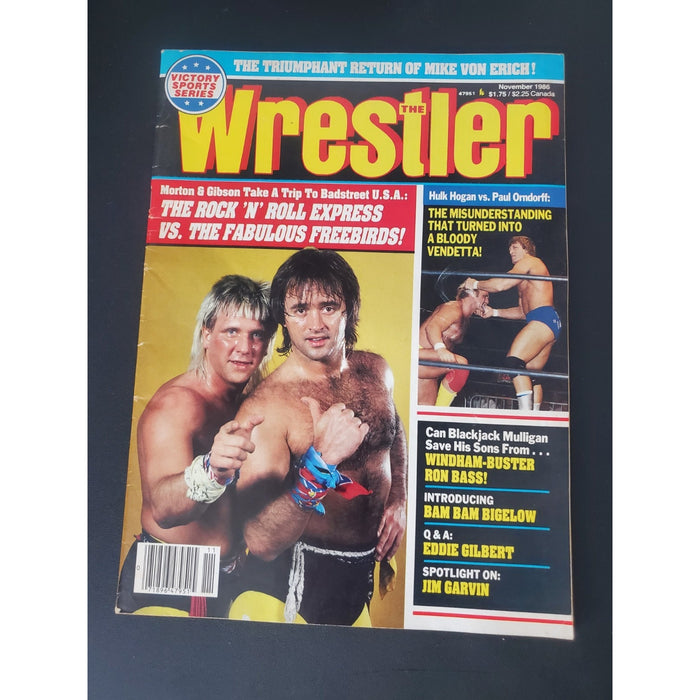 Vintage Wrestling Magazine - Victory Sports Series - The Wrestler- November 1986