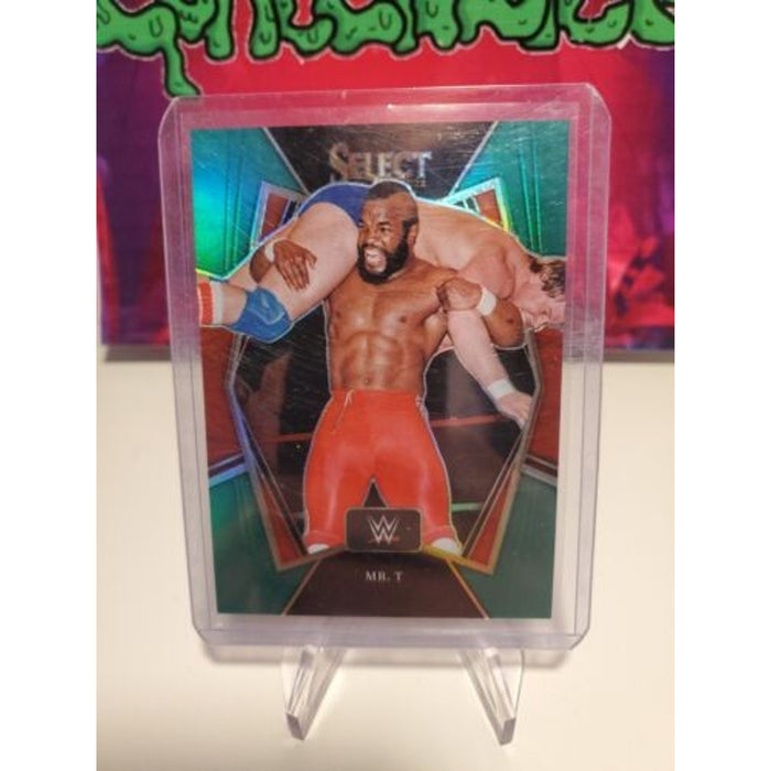 2022 Panini Select WWE Premiere Level Green Prizm #196 Mr. T Numbered # (02/05)