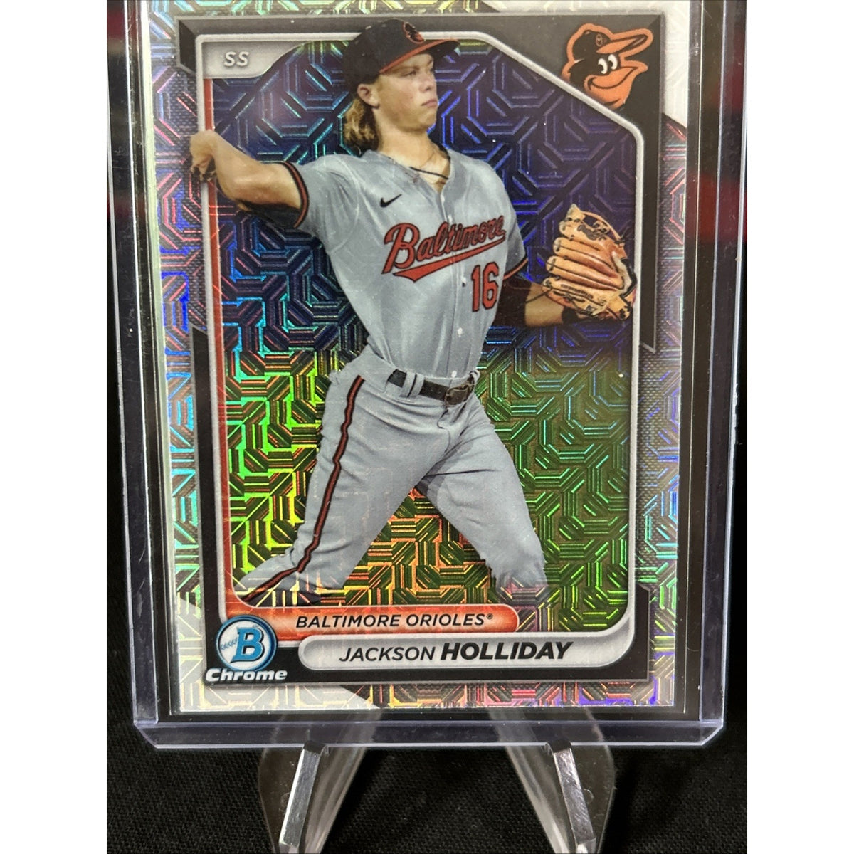 2024 Bowman Jackson Holliday Chrome Prospects Mega Box Mojo Refractor RC #BCP-47