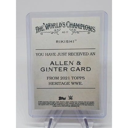 2021 Topps Heritage WWE - Rikishi Allen & Ginter INSERT - AG-17