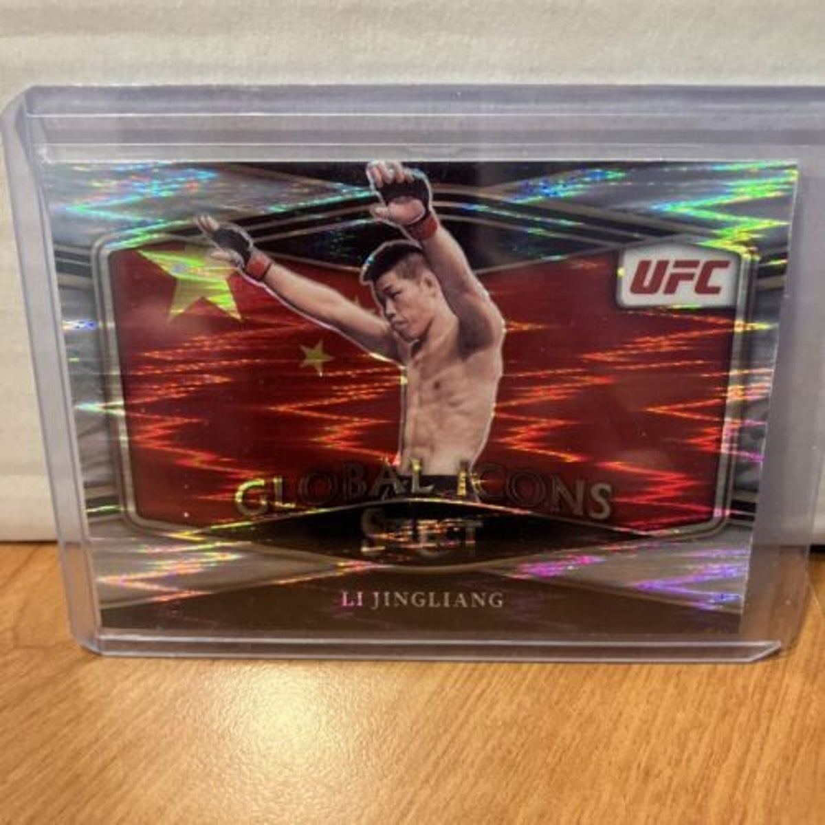 LI JINGLIANG 2022 PANINI Select UFC GLOBAL ICONS SILVER FLASH Prizm SP Pack New