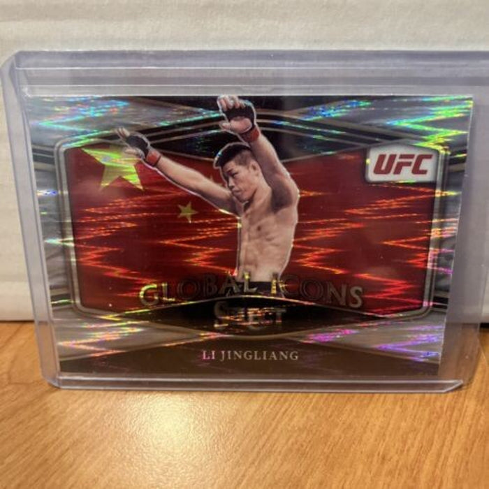 LI JINGLIANG 2022 PANINI Select UFC GLOBAL ICONS SILVER FLASH Prizm SP Pack New