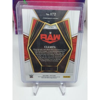 2022 Select WWE Prizms Pink #172 Ciampa #/49 SP