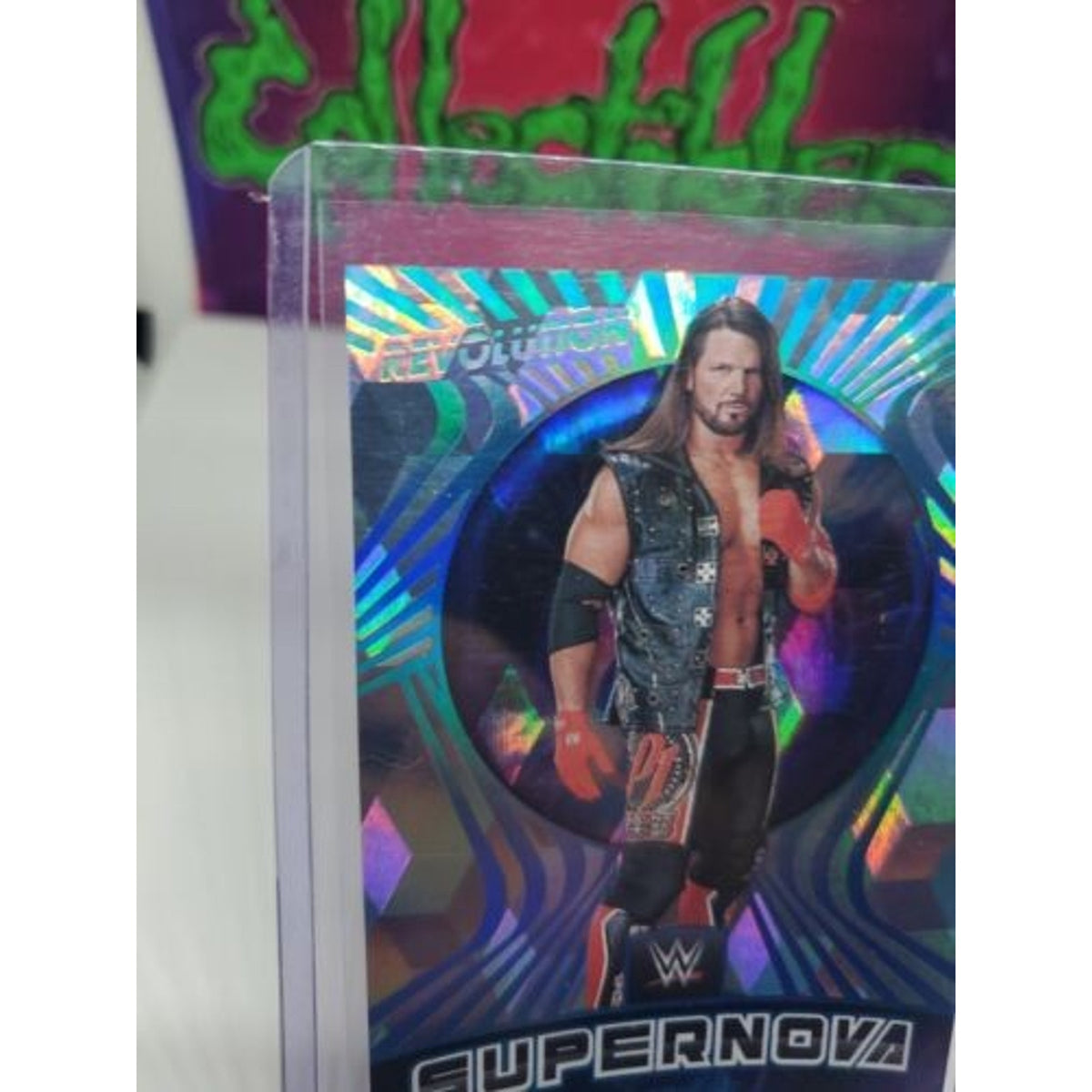 AJ STYLES 2022 PANINI WWE REVOLUTION SUPERNOVA CUBIC #'d /49 Debut Edition