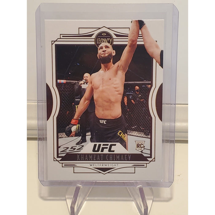 2021 Panini Chronicles Legacy UFC Khamzat Chimaev Rookie Card #44